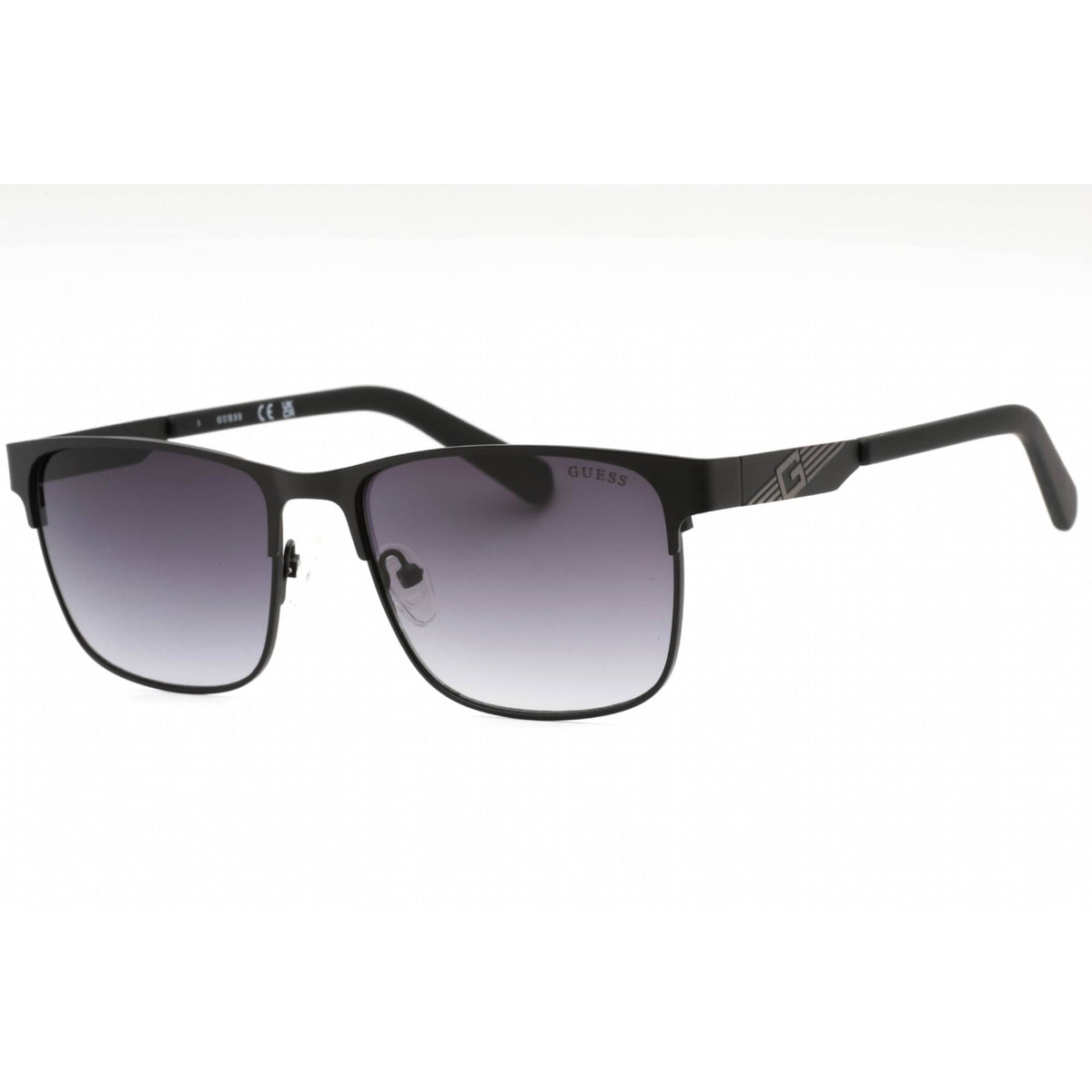 Guess Factory Men's Sunglasses - Matte Black Metal Rectangular