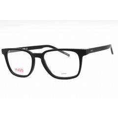HUGO Men's Eyeglasses - Matte Black Plastic Rectangular Full Rim | HG 1130 0003 00