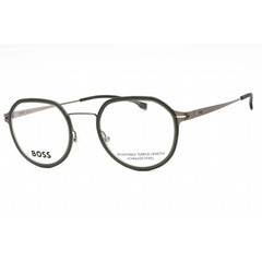 Hugo Boss Men's Eyeglasses - Matte Dark Ruthenium Green Frame | BOSS 1428 00OC 00
