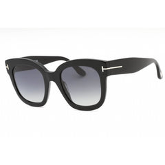 Tom Ford Women's Sunglasses - Shiny Black Plastic Cat Eye Full Rim Frame | FT0613 01D
