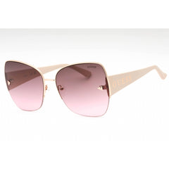 Guess Factory Women's Sunglasses - Shiny Rose Gold Metal Oversized Frame | GF6136 28T