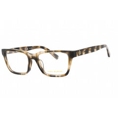 Tory Burch Women's Eyeglasses - Striped Olive Tortoise Rectangular | 0TY2118U 1847