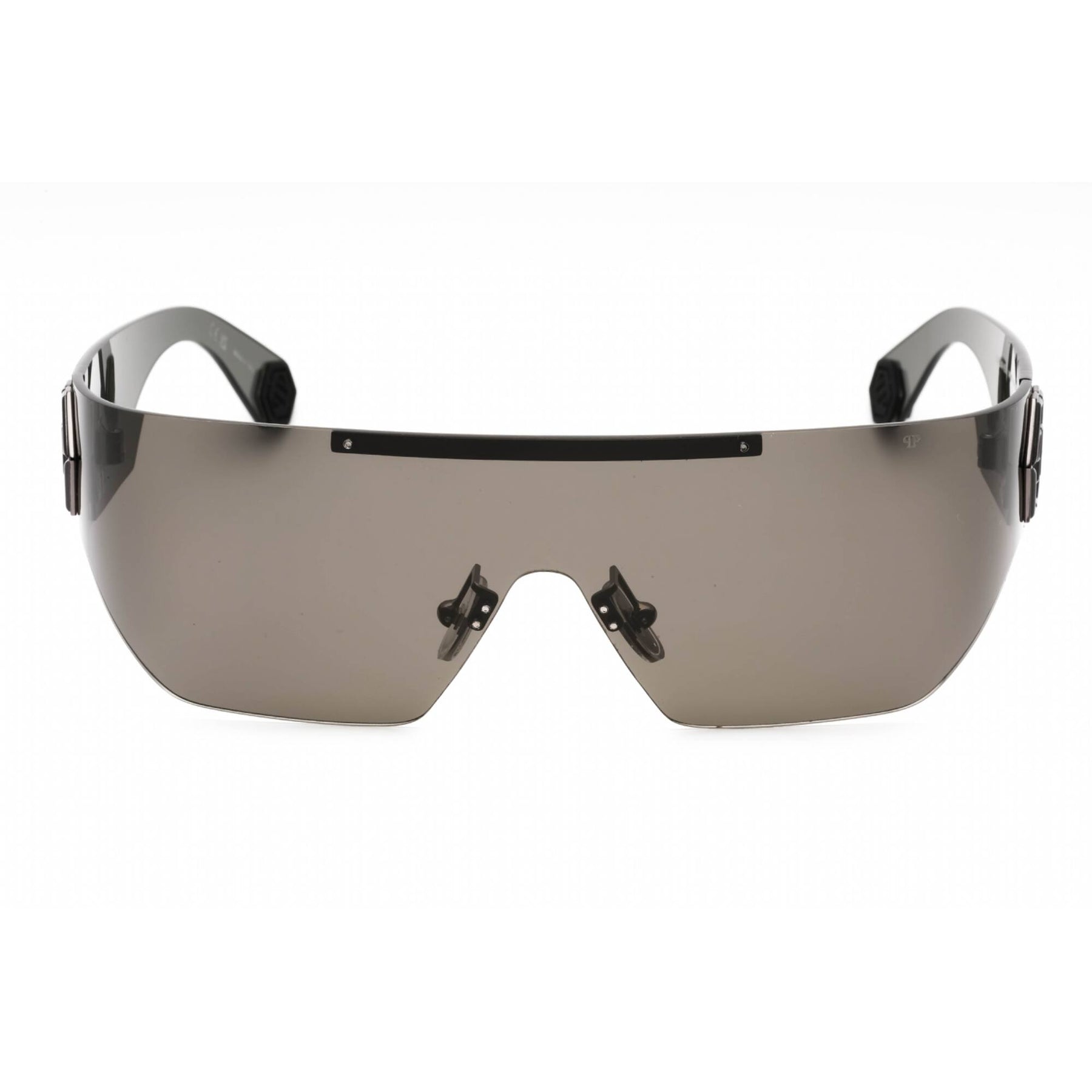 Philipp Plein Unisex Sunglasses - Shiny Gunmetal Shield  display picture 1