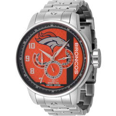 Invicta Men's Watch - NFL Denver Broncos Quartz Orange, Grey and Blue Dial | 45139