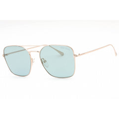 Tom Ford Women's Sunglasses - Shiny Rose Gold Frame Blue Mirror Lens | FT0680 28X