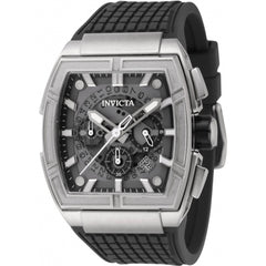Invicta Men's Watch - S1 Rally Quartz Chronograph Black Dial Silicone Strap | 44888