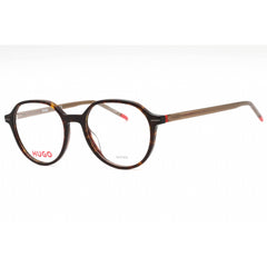 Hugo Men's Eyeglasses - Havana Plastic Round Shape Full Rim Frame | HG 1170 0086 00