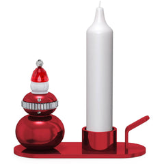 Swarovski Candle Holder - Holiday Cheers Crystals with Metal Santa Claus | 5596392