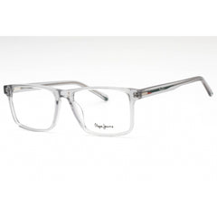 Pepe Jeans Unisex Eyeglasses - Crystal Light Blue Plastic Rectangular | PJ3458 C1