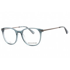 Banana Republic Men's Eyeglasses - Grey Blue Round Full Rim Frame | BR 110 009V 00
