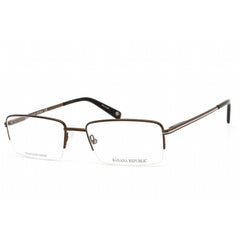 Banana Republic Men's Eyeglasses - Matte Brown Metal Rectangular Frame | EMIL 04IN