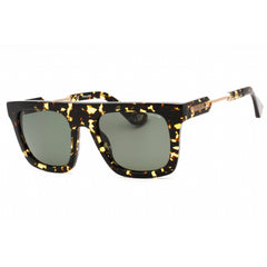 Police Men's Sunglasses - Shiny Blue Brown Havana Acetate Square Frame | SPLF71 781Y