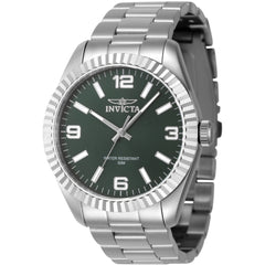 Invicta Men's Quartz Watch - Specialty Green Dial Silver Tone Bracelet | 47450