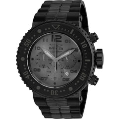 Invicta Men's Watch - Pro Diver Quartz Chrono Gunmetal Dial Steel Bracelet | 25079