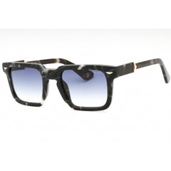 Police Men's Sunglasses - Marbled Black Plastic Square Full Rim Frame | SPLL88 0869