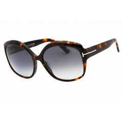 Tom Ford Women's Sunglasses - Shiny Havana Oversized Plastic Frame | FT0919 55D