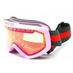 Gucci Unisex Sunglasses - Pink/Multicolor Sport Wraparound Frame | GG1210S 004