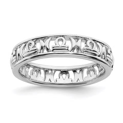 Sterling Silver Stackable Expressions Libra Zodiac Ring | QSK2018
