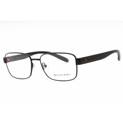 Bvlgari Men's Eyeglasses - Matte Black Metal Full Rim Rectangular Frame | 0BV1113 128