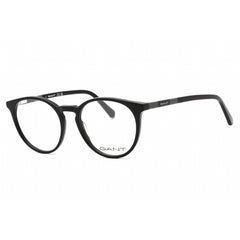 Gant Men's Eyeglasses - Shiny Black Plastic Round Full Rim 51mm Frame | GA3286 001