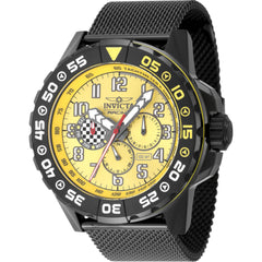 Invicta Unisex Watch - Invicta Racing Quartz Yellow and Black Dial Bracelet | 47215