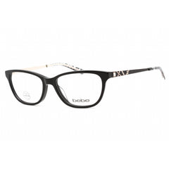 Bebe Women's Eyeglasses - Jet Plastic Full Rim Fixed Nose Pads Frame | BB5170 001