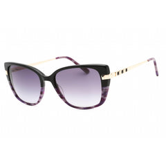 Bebe Women's Sunglasses - Jet Animal Zylonite Full Rim Cat Eye Frame | BB7237 001