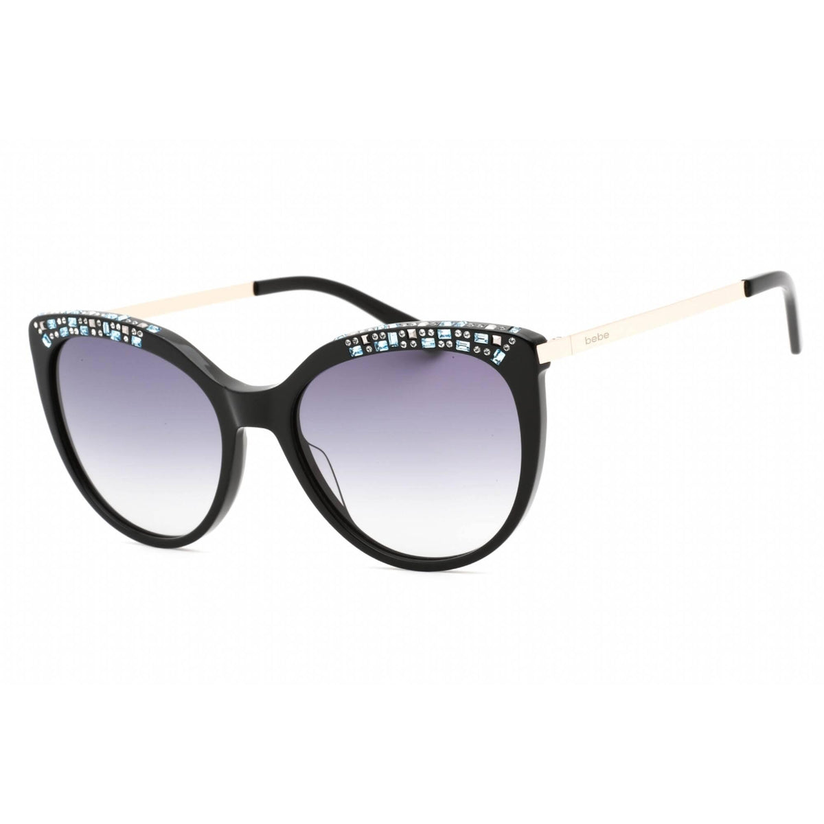 Bebe Women's Sunglasses - Jet Zylonite Full Rim Smoke Gradient Lens ...
