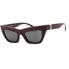 Burberry Women's Sunglasses - Dark Grey Lens Bordeaux Cat Eye Frame | 0BE4405 397987