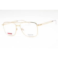 Hugo Men's Eyeglasses - Gold Metal Aviator Shape Full Rim Frame | HG 1145 0J5G 00