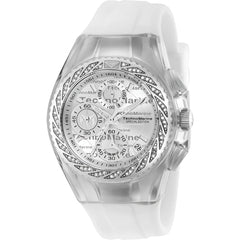 Technomarine Women's Watch - Cruise Glitz Silver Tone Dial Silicone Strap | TM-115383