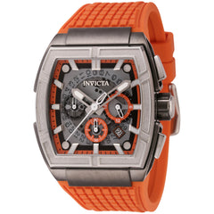 Invicta Men's Watch - S1 Rally Chrono Black and Orange Dial Silicone Strap | 44889
