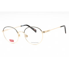 Levi's Unisex Eyeglasses - Gold Metal Full Rim Round Shape Frame | LV 1030 0J5G 00