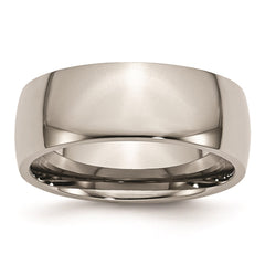 Titanium 8mm Polished Band | TB2