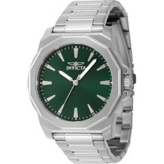 Invicta Men's Watch - Speedway Quartz Green Brass Dial Silver Tone Bracelet | 46833