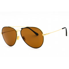 Tom Ford Unisex Sunglasses - Shiny Black Metal Full Rim Frame | FT0996 01J