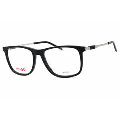Hugo Men's Eyeglasses - Matte Black Metal Square Full Rim Frame | HG 1153 0003 00