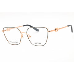 Guess Women's Eyeglasses - Grey/Other Metal Cat Eye Shape Full Rim Frame | GU50110 020
