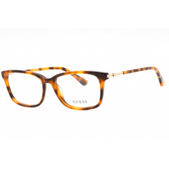 Guess Women's Eyeglasses - Blonde Havana Plastic Rectangular Full Rim | GU2907 053