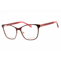 Kate Spade Men's Eyeglasses - Red Metal Cat Eye Frame Clear Demo Lens | Seline C9A