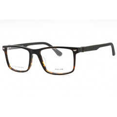 Police Men's Eyeglasses - Dark Tortoise Plastic Rectangular Full Rim | VPLF74 0714