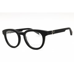 Philipp Plein Men's Eyeglasses - Matte Black Acetate Round Full Rim | VPP024M 0703