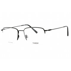 Flexon Men's Eyeglasses - Black Metal Rectangular Half Rim Frame | FLEXON H6041 001
