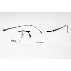 Hugo Boss Men's Eyeglasses - Matte Blue Square Rimless Frame | BOSS 1266/C 0FLL 00