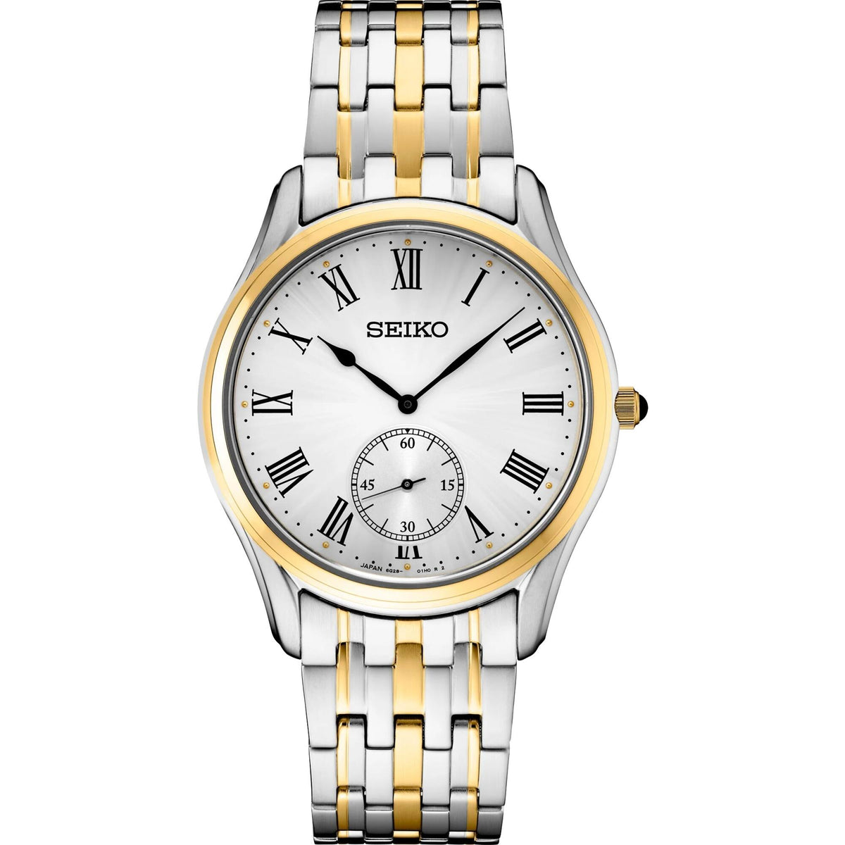 Seiko SSC385 Men's Recraft Chronograph Black Dial Solar Power Reserve