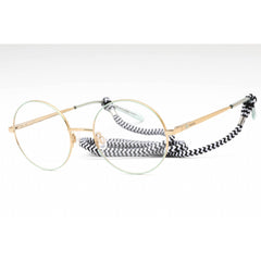 M Missoni Women's Eyeglasses - Gold Green Metal Round Full Rim | MMI 0022 0PEF 00