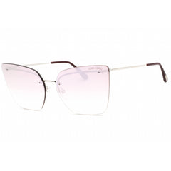 Tom Ford Women's Sunglasses - Shiny Palladium Metal Butterfly Shape Frame | FT0682 16Z