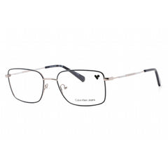 Calvin Klein Jeans Men's Eyeglasses - Light Ruthenium/Dark Blue Frame | CKJ21222 013