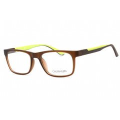 Calvin Klein Men's Eyeglasses - Matte Crystal Brown Rectangular Frame | CK20535 210