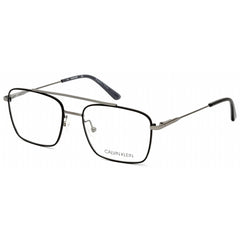 Calvin Klein Men's Eyeglasses - Satin Black Metal Frame Clear Lens | CK19104 001